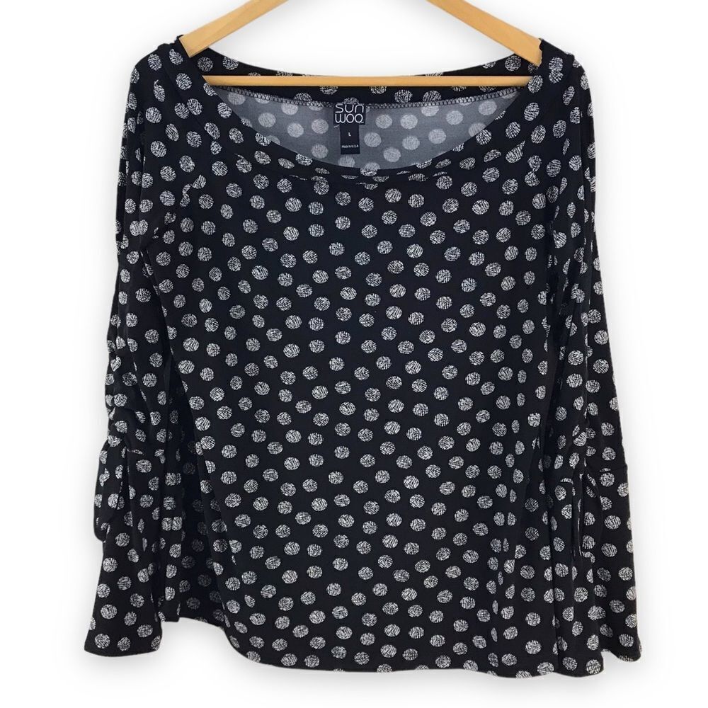 Clara SunWoo black & white print top size L‎
